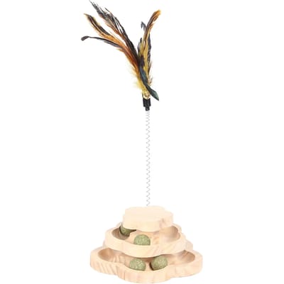 Duvoplus - Speelgoed Voor Dieren - Kat - Play ’n Scratch Cat Toy 40x19x8cm Bruin - 1st