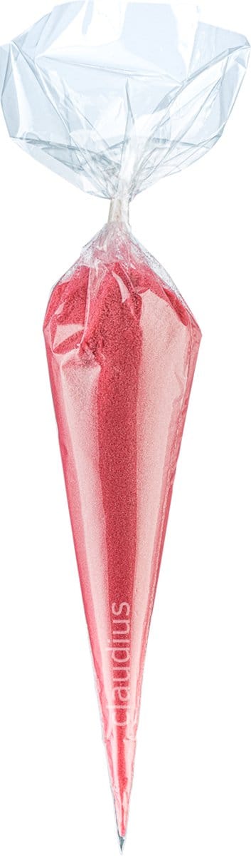 Scrubzout Fruity Melon - 500 gram in puntzak transparant - set van 6 stuks - Hydraterende Lichaamsscrub