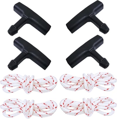 4 Sets Starter Handle Rope Kits met 4.5mm Diameter en 1m Trekkoorden voor STIHL TS400 TS410 TS420