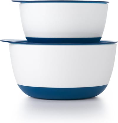 OXO tot Kleine & grote kom - Baby bordje - 2 kommetjes met deksel - Navy