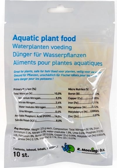 voedingstabletten 10x per zakje - waterplantenvoeding - aquatic plant food