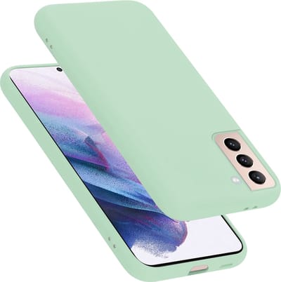 Cadorabo Hoesje geschikt voor Samsung Galaxy S21 PLUS in LIQUID LICHT GROEN - Beschermhoes gemaakt van flexibel TPU silicone Case Cover