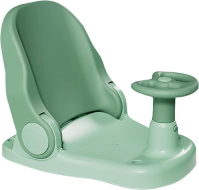 Douchestoel Kinderen - Badzitje Opvouwbaar - Veilig Baden - Met Zuignappen - 38 x 28.5 cm - Groen