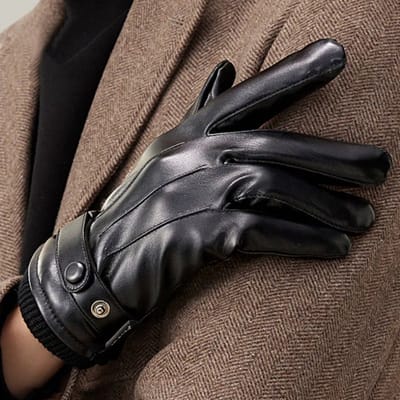 Heren Winterhandschoenen - Waterdichte Kunstleren Kasjmier Warmte | Touchscreen Fietshandschoenen voor Motorfiets & Tactische Handschoenen