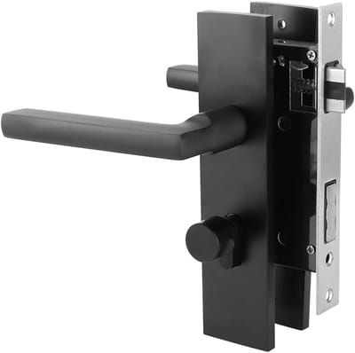 Dailygoods- Deurgrepen Heavy Duty - Zwart - Deurklink met Slot - Aluminium - Eenvoudige Installatie - Roestvrij en Duurzaam