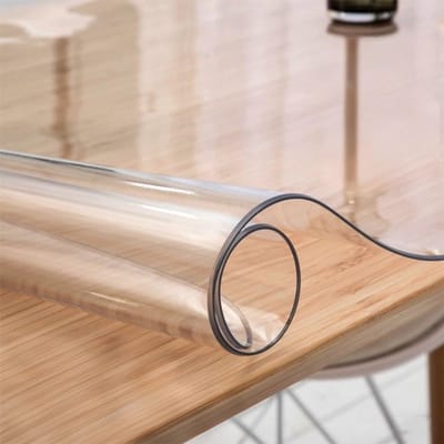 Transparante Tafelbeschermer - Kristalheldere Folie - Bureau Beschermen - 2.0 mm Dik - 90x160 cm - Transparant