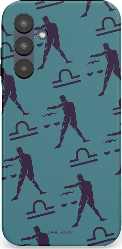Casetastic Hoesje Geschikt voor Samsung A25 - Stijlvolle Beschermende Duo-layer Case - Zodiak weegschaal