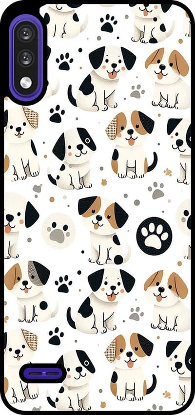 Smartphonica Telefoonhoesje Geschikt voor LG K22 met honden opdruk - TPU backcover case dog design geschikt voor LG K22