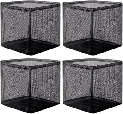 Vijverplantmanden Set - Waterlelie Kweekcontainer - Vijver Decoratie - Ademend PVC Materiaal - 4 stuks - A