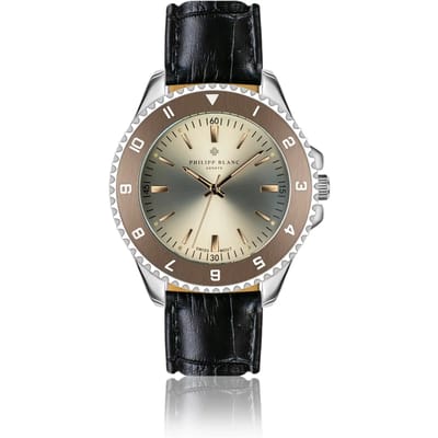 Krokodillenleren horloge Philipp Blanc Avenches