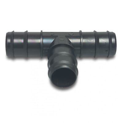 T-stuk pom zwart 12 mm 1 stuk Deltafix