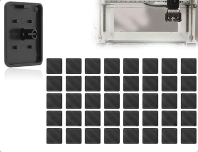 Dailygoods- Eindkappen 40 Stuks - Afdekdoppen Kunststof - Bescherming voor Aluminium Profielen - Decoratief Zwart Ontwerp - Geschikt voor Huishoudelijke Artikelen