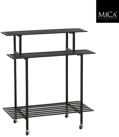 Mica Decorations Plantenrek Greenrax - 90 x 44 x 102 cm - Zwart