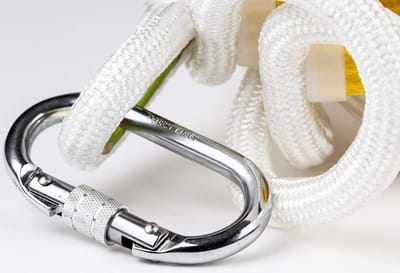 Set van 2 Sterke Karabijnhaken 25KN - Duurzame Snelkoppelhaken voor Klimmen, Rigs & Hangmat