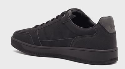 Wrangler Heren Sneaker Woody Men Low Triple Black | Zwart | Maat: 41