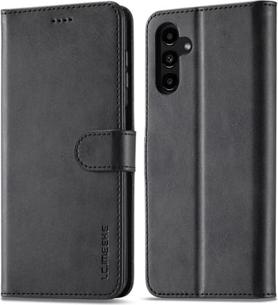LC.IMEEKE Hoesje - Geschikt voor Samsung Galaxy A15 Hoesje - LC.IMEEKE Luxe Book Case - Zwart