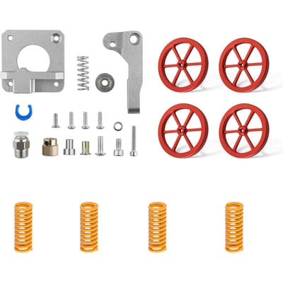 TWEE BOMEN 3D-printeronderdelen en -accessoires Verbeterde volledig metalen extruder en 4PCS handdraainivellering