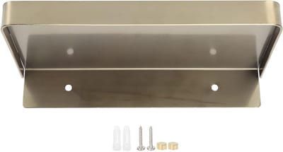 Stalen Wandplank voor Badkamer, Keuken en Wasruimte - Drijvende Plank voor Toilet en Telefoonhouder, 7.3x9cm (Goud)