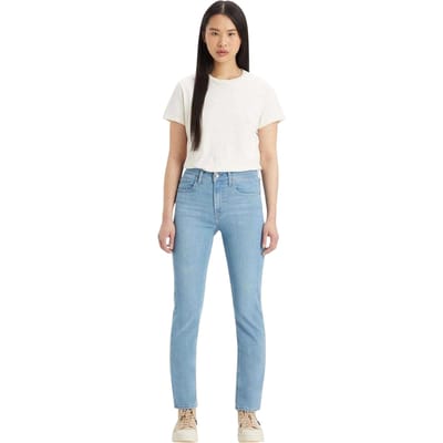 Levis Damesjeans 724 Rio Fate met hoge taille en recht model (Denim)