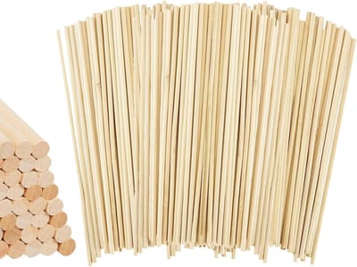 150 Stuks Houten Stokken van 30 cm - Ideaal voor Suikerspinnen, Knutselen en Modelbouwmateriaal