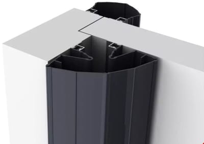 Ellen vingerbeschermingsprofiel - Finprotect Plus 5090 - 198cm - antraciet