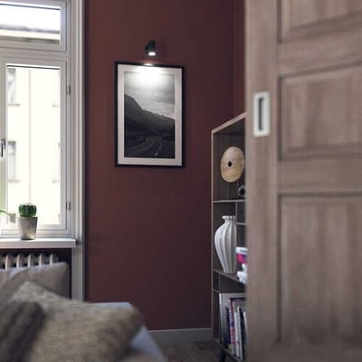 HOFTRONIC – Riga zwarte LED plafondlamp 1 spot – kantelbaar en draaibaar – opbouwspot Zwart – GU10 - 6000K daglicht wit - Plafondspot - IP20 - woonkamer en gang