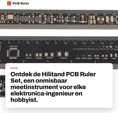 Dailygoods - PCB Ruler Set - 3 Stuks - Multifunctionele Precisie Liniaal - Voor Elektronica - Ideaal voor Technici - Nauwkeurig en Duurzaam - Geschikt...
