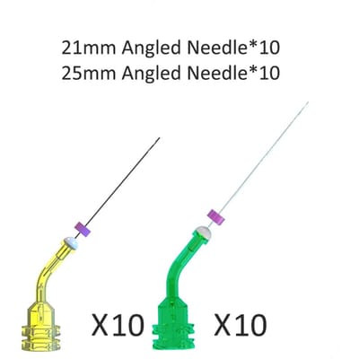 Originele 20 Stuks Tandheelkundige Endo Naalden 2 Gaten Wegwerp Wortelkanaal Reinigings Irrigators Voor Tandarts Endodontologie