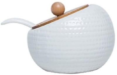 longziming -Keramische Kruidenpot - Specerijenhouder - Opbergpot - Vershoudfunctie - Elegant Design - Keramiek - Stijlvol & Hygiënisch gebruik - 1 stuk