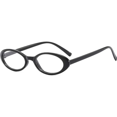 Nieuwe Y2K Ovale Montuur Brillen Retro Buiten Kattenoog Brillen Eenvoudige Brillen Smalle Brillen Blauwlichtfilter Brillen