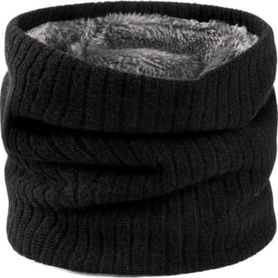 Bovista Nekwarmer - Heren - Dames - Fleece - Motor - Bandana - Masker - Colsjaal - Winter - Sjaal - Gewatteerd - Zwart