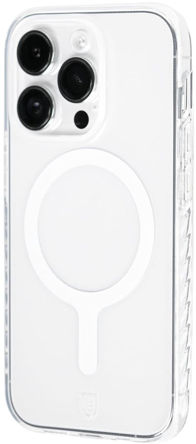 BodyGuardz Carve MagSafe Case - geschikt voor iPhone 14 Pro - gemaakt van bio-plastics - met anti-bacteriële bescherming - geschikt voor MagSafe en draadloos laden - Clear