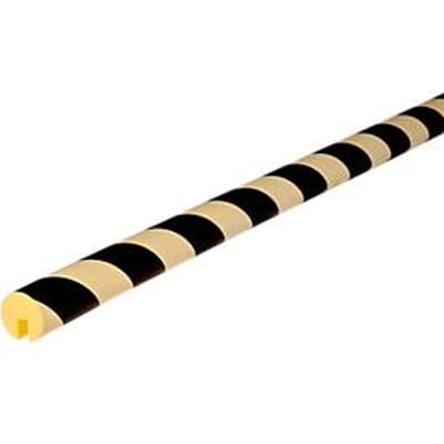 Randbeschermprofiel type B, 1 m/stuk, geel/zwart, langdurig lichtgevend