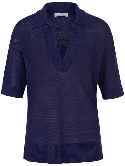 Polotrui 100% linnen Van Peter Hahn blauw