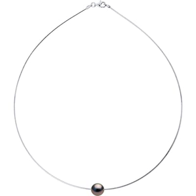 Tahitian Pearl Necklace OMEGA Ronde 9-10 mm 925