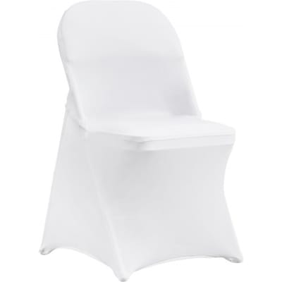 VEVOR Pak van 100, Zwart Stoelhoezen Gemaakt van Elastisch Spandex voor Klapstoelen, Universele Pasvorm, Korte voorkant, Afneembare en Wasbare Hoezen, voor Bruiloft, Vakantie, Feest, Feest