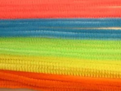 Chenille Set, Neon, 6mm x 30cm
