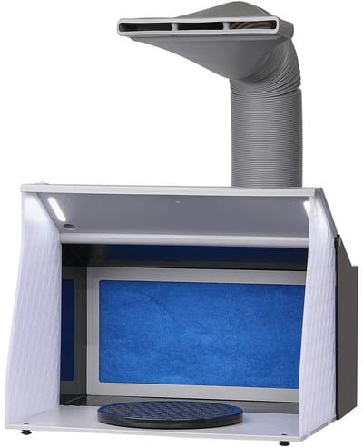 NordHaus Airbrush Spuitcabine - Hobby Verfspuitcabine - Spray Booth - Dubbele Afzuigventilatoren - 40,5 x 33 cm