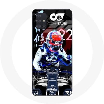 Coque - Formule 1 - Yuki Tsunoda - Souple - Blanc - Compatible Samsung Galaxy A51