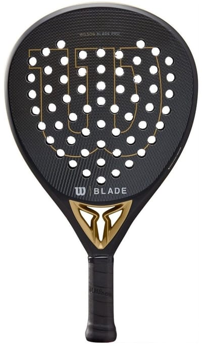 Wilson Blade Pro V2 (Druppel) - 2022 padel racket zwart/goud