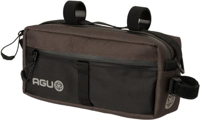 AGU Venture Bar Bag - Stuurtas - Fietstas - Brown - 2L - Gerecycled Polyester - 3M Reflectie - Waterafstotende YKK-rits - Met Schouderband
