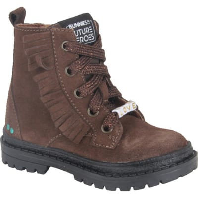 BUNNIESJR Tasha Trail Enkellaarsjes - Enkelboots met rits - Meisjes - Bruin - Maat 22