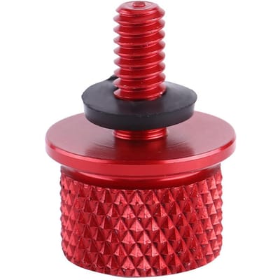 1 pièce 1 4 (6mm) Vis de Boulon de Siège Arrière de Moto en Aluminium Fileté Universel Rouge