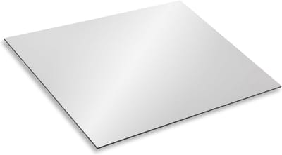 Aluminium Composiet Plaat Zilver 40x30 cm 3mm Dik Ideaal voor Modelbouw en Reclame
