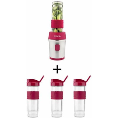 Set van 3 flessen voor mini blender H.Koenig SMOO10