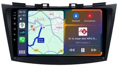 BG4U - Android Navigatie Radio geschikt voor Suzuki Swift 2011-2017 met Apple Carplay en Android Auto