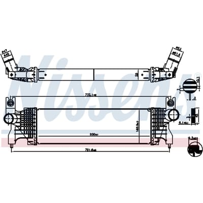 Intercooler NISSENS 961556