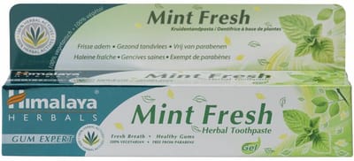 Himalaya Herbals - Kruidentandpasta Mint Fresh - 3 x 75 ml - Voordeelverpakking