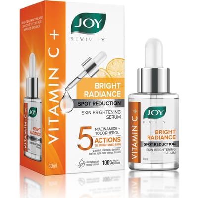 Joy Bright Radiance Vitamine C Gezichtsserum 30ml Pak van 1 voor Huidverheldering & Vermindering van Donkere Vlekken orange