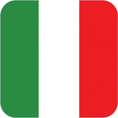 Bierviltjes Italie - 30x stuks - vierkant - landenthema - 9 x 9 cm - onderzetter